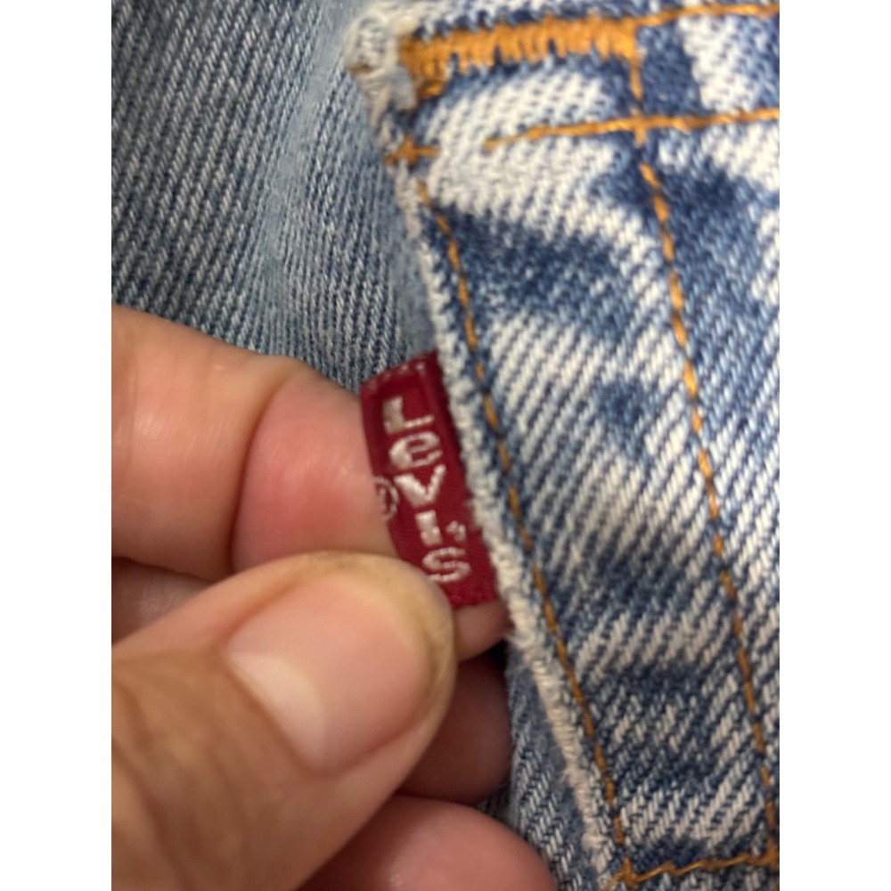 Levis 501 Mens Vintage Light Wash Straight Leg Button Fly Jeans 36x34 USA Made - Picture 5 of 10